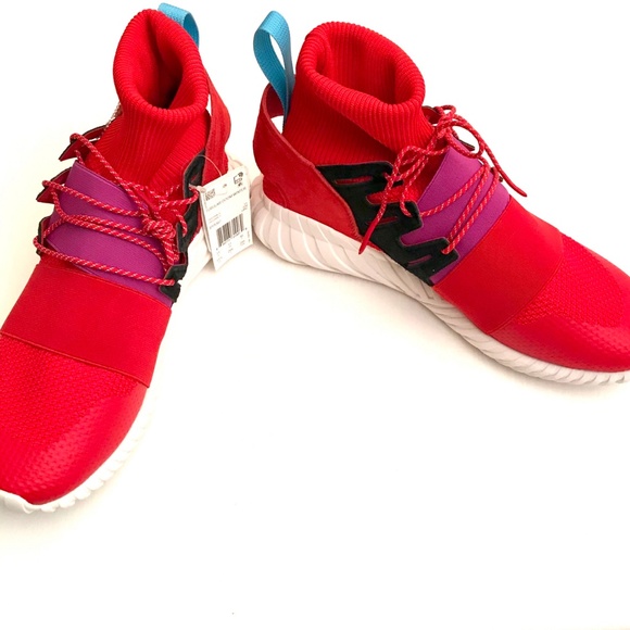 NEW adidas TUBULAR DOOM WINTER Shoes Red Size 11.5 - Picture 7 of 7